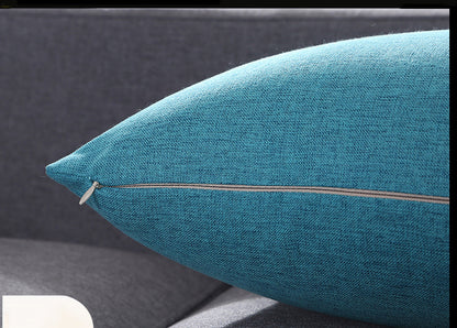 15.8 x 15.8" Premium Square Linen Throw Pillowcase With Hidden Zipper