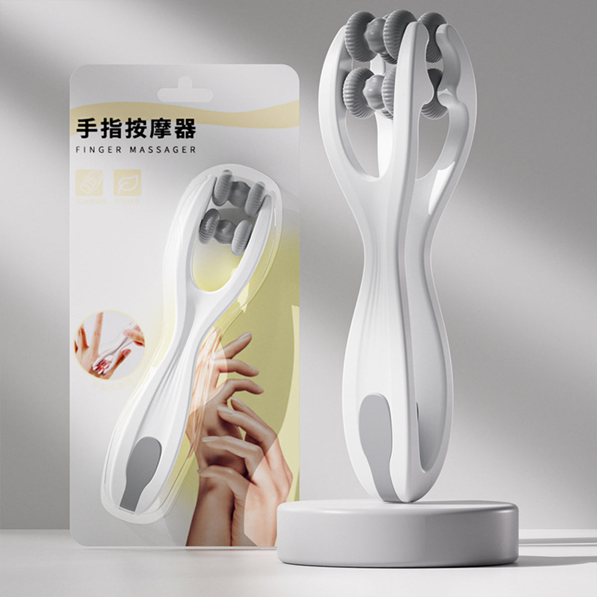 Finger Massager, Finger Roller,Handheld Finger Massage Tool for Blood Circulation and Stress Relief