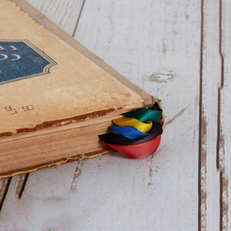 PU Leather Bookmark Classic Stitched Bookmark Page Markers Reading Gifts W/ Tassels