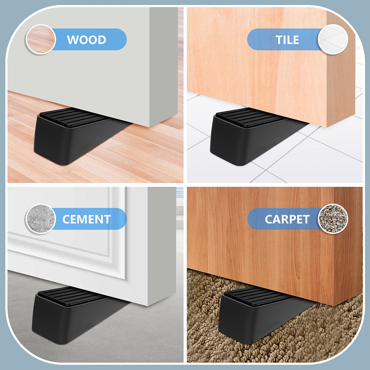 Strongest Door Stopper, Heavy Duty Door Stop Wedge