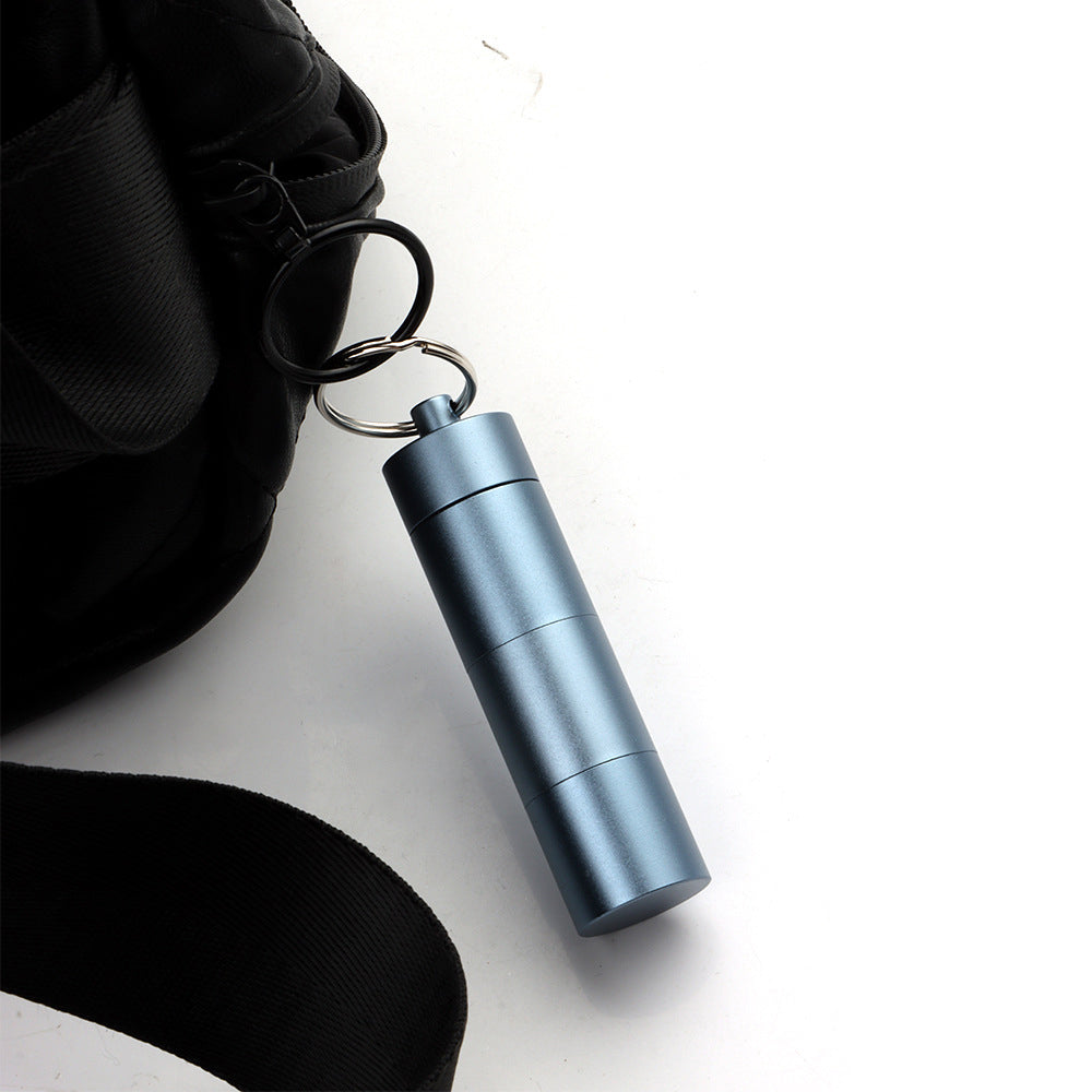 Aluminum Waterproof Pill Box Stackable Pill Organizer For Outdoor Activities