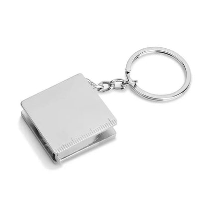 1 - Metre Square Mini Retractable Metric And Imperial Tape Measure With Keychain