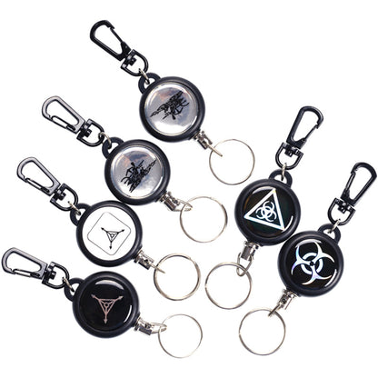 Outdoor Rectangle Retractable Badge Reel Key Holder
