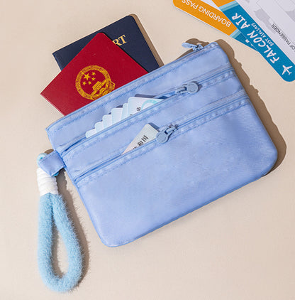 Portable Document Storage Bag Waterproof Family Travel Passport Bag