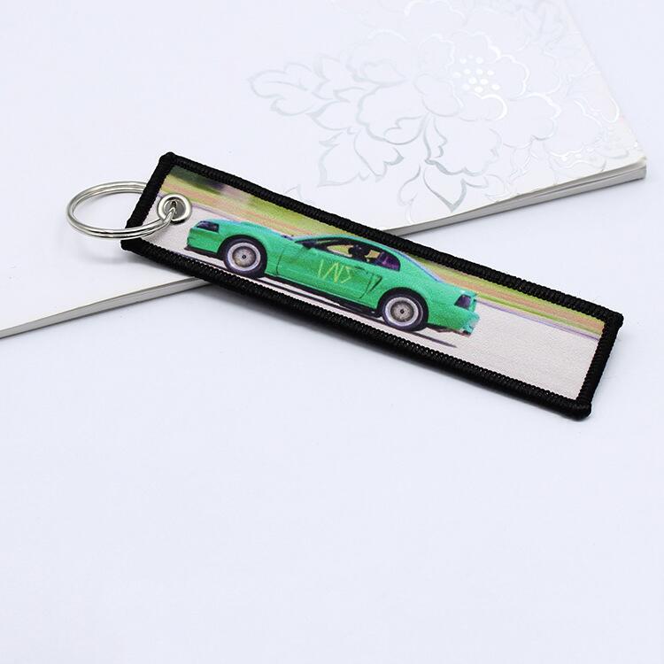 Full Color Non Woven Webbing Keychain