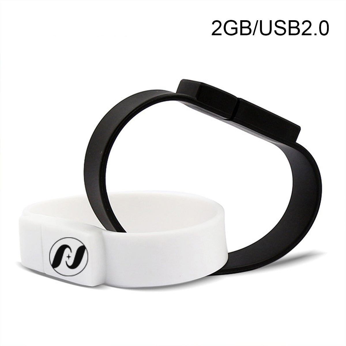 Silicone Wristband USB Flash Drive Bracelet 2 GB