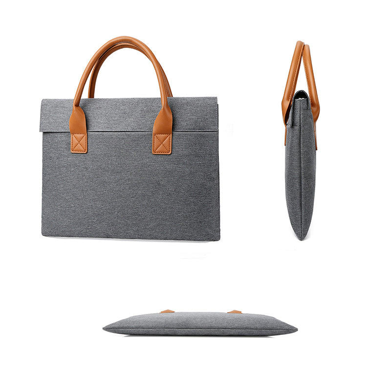 15" Water Resistant Oxford Coth Laptop Tote Bag Briefcase Laptop Sleeve With Carrying Handle