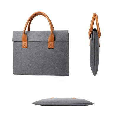 15" Water Resistant Oxford Coth Laptop Tote Bag Briefcase Laptop Sleeve With Carrying Handle