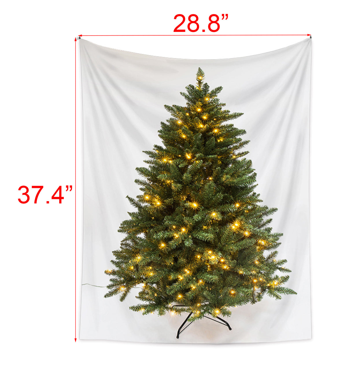 28.8" x 37.4" Christmas Tree Tapestry Wall Hanging Tapestries-#1