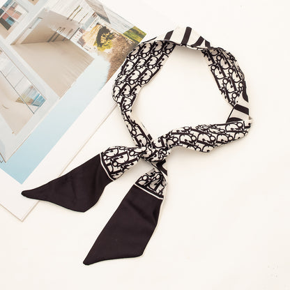 35" x 2" Full Custom Leopard Neckerchief Long Hair Ribbon Neck Scarf Handbag Wrap Neck Tie #29