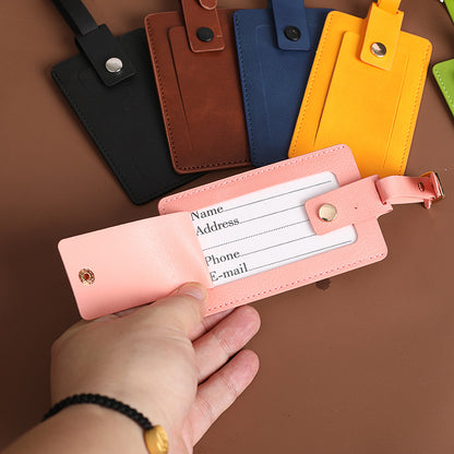 PU Leather Luggage Tag