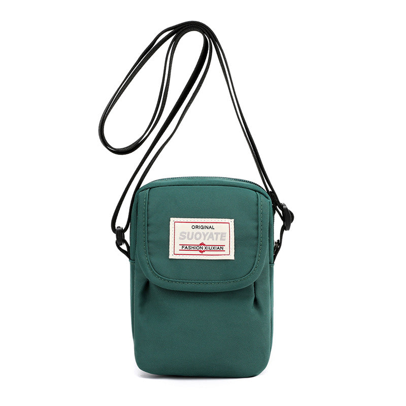 Nylon Mini Crossbody Bag Single Shoulder Bag Daily Cell Phone Purse Bag Stadium Approved Bag