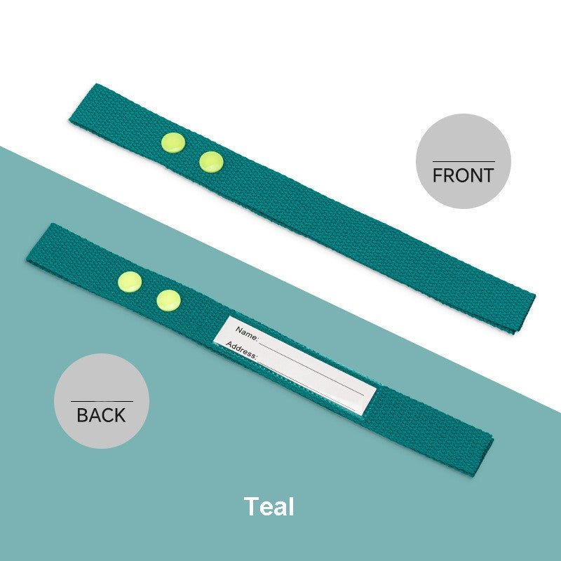 Cotton Luggage Strap Travel ID Tag Bag Claim Tag Airline Bag Tag with Back Info Card