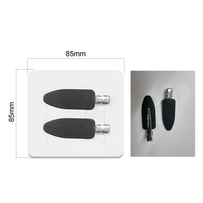 2PCS Creassless Hair Clips W/A Custom Backer Card