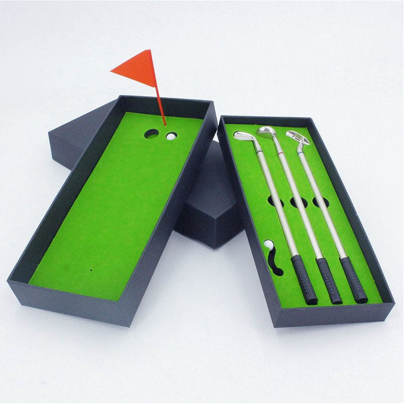 Portable Creative Mini Golf Ballpoint Pen Sets
