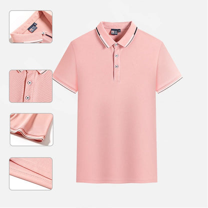 Men's 6 oz. Regular-fit Short-Sleeve Polyester Lapel Polo Shirt