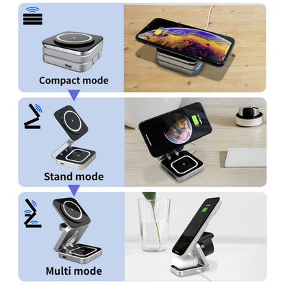 3 In 1 Adjustable Magnetic Wireless Charger Stand