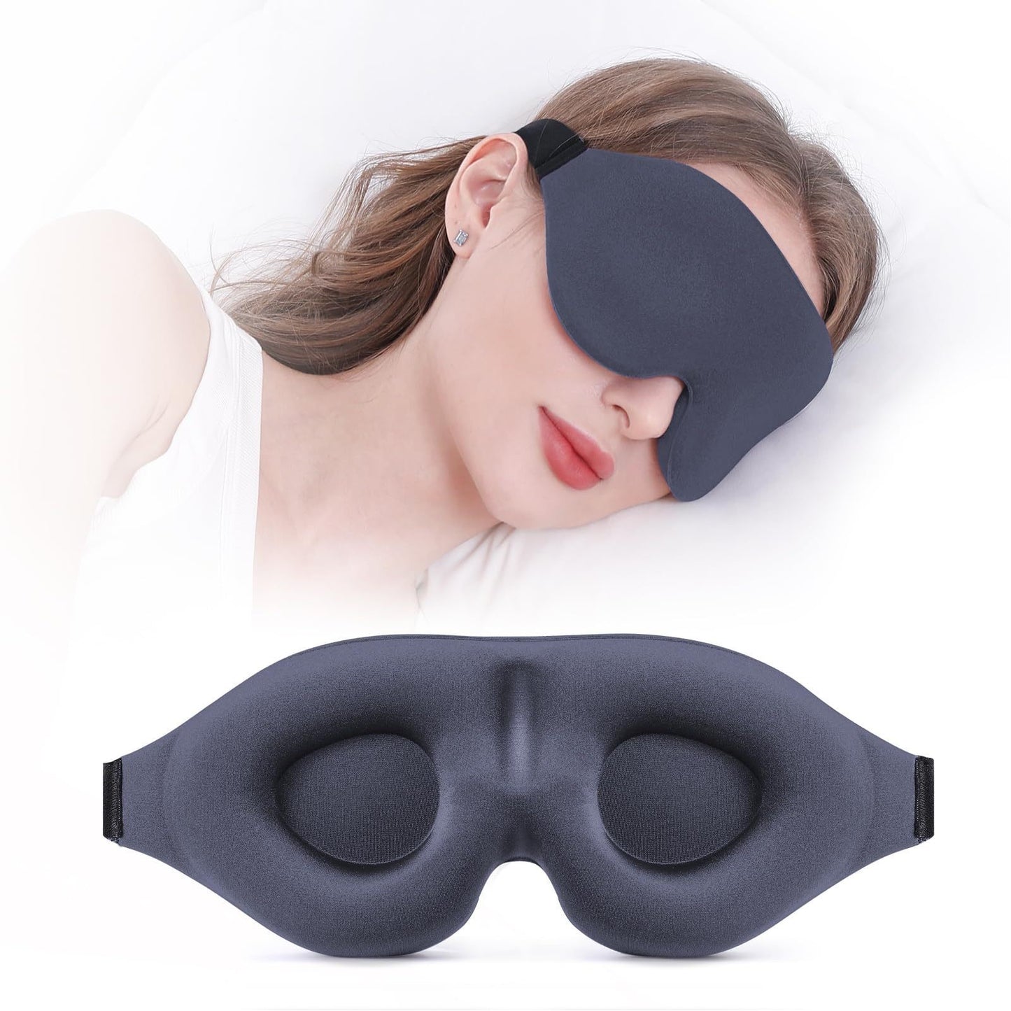 3D Weighted Eye Mask Blocking Lights Sleeping Mask