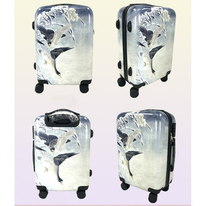 24" Boarding Luggage Case Multifunctional Traveling Storage Suitcase
