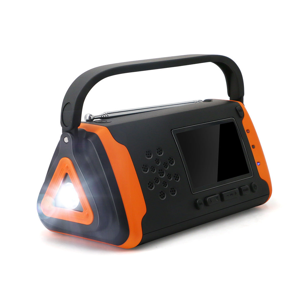 Triangle LED Flashlight & FM Radio Wireless Speaker