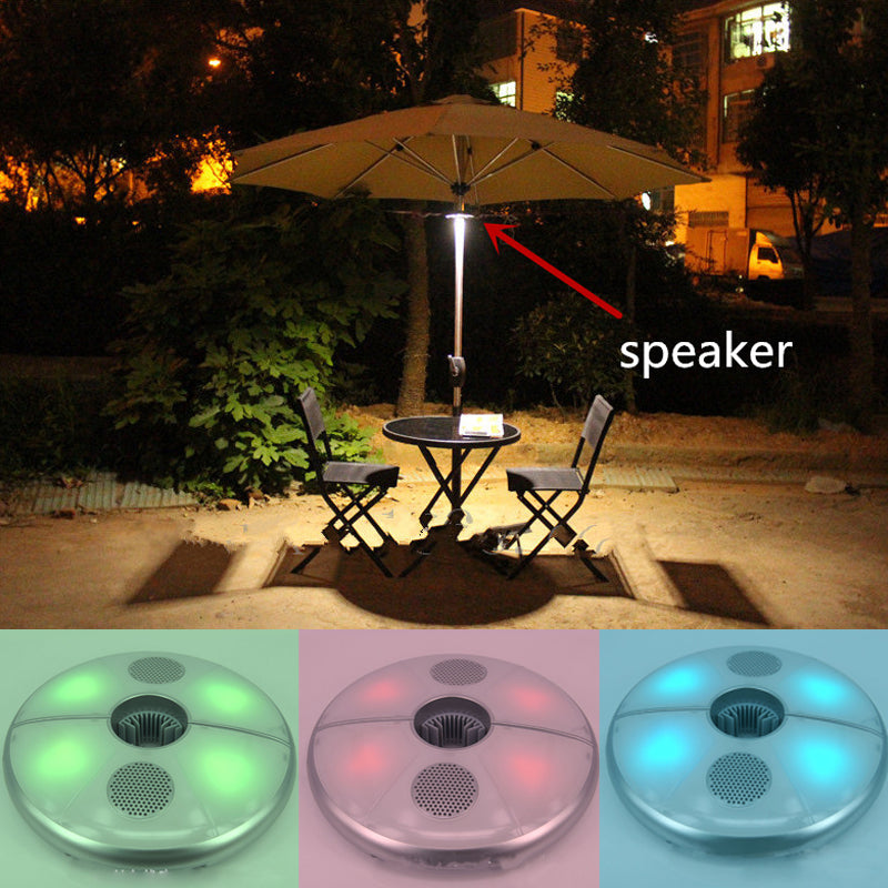Umbrella Using Two Loudspeaker 3.0 Wireless Speaker w/LED Night Light