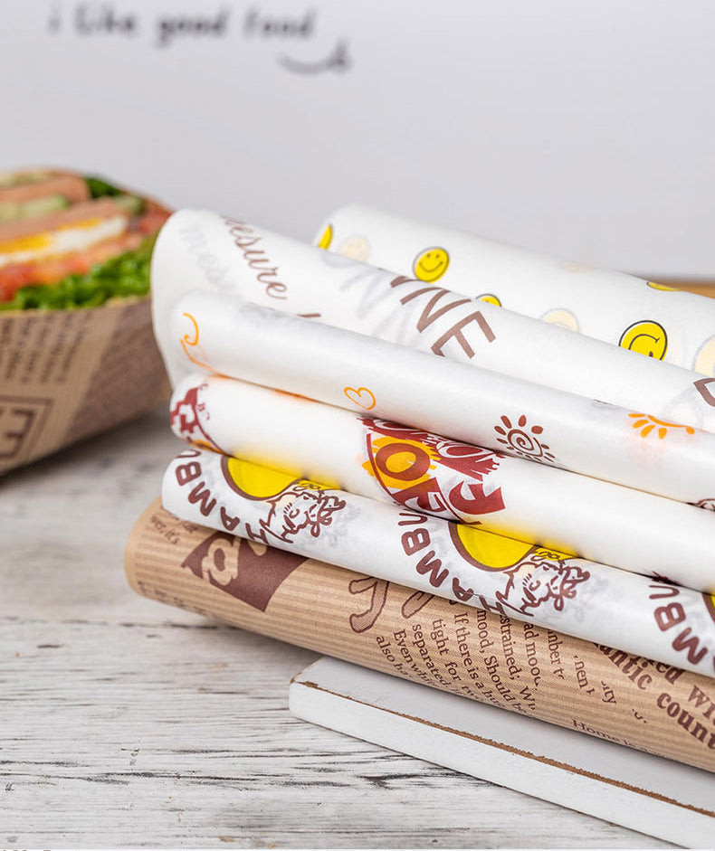 12" x 12" Greaseproof Paper Food Sheets