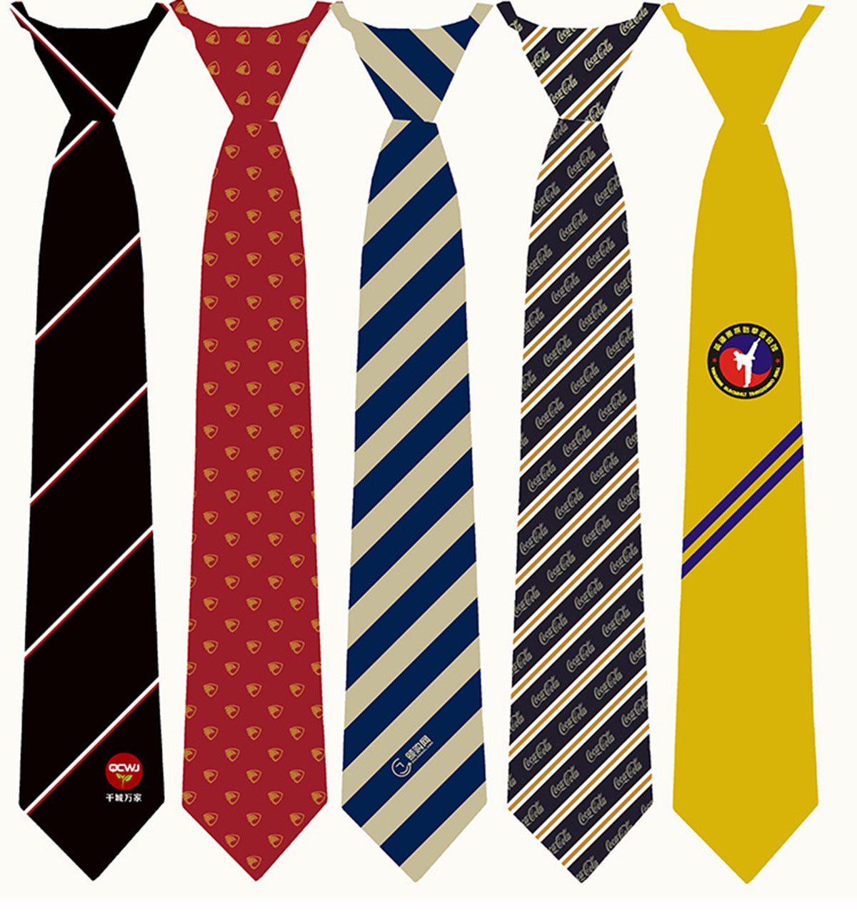 Custom Polyester Silk Men Business Tie