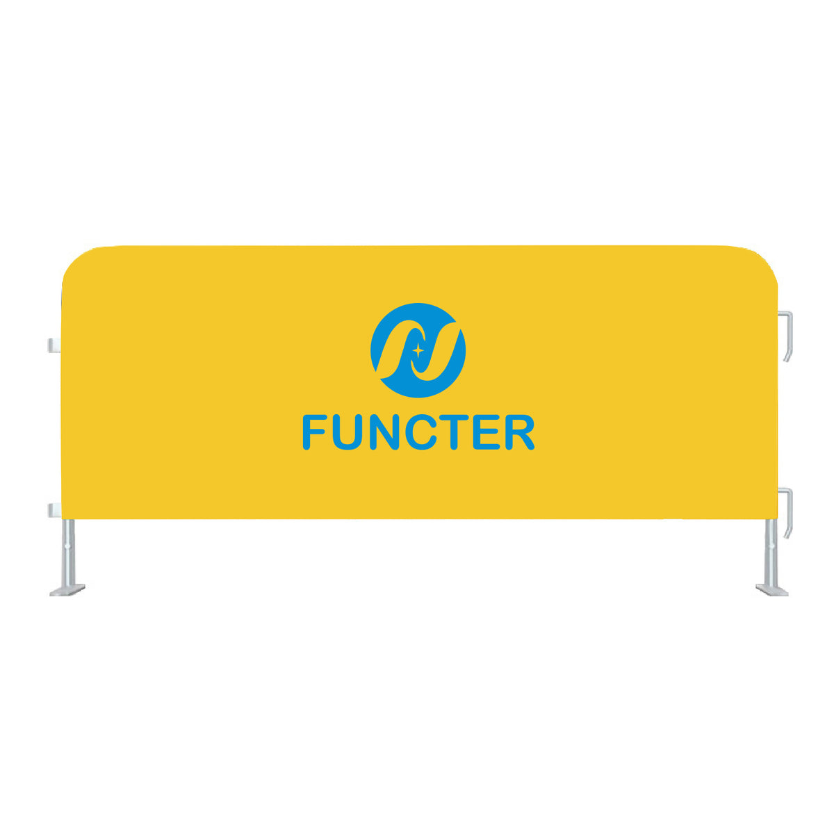 Stretchable Spandex Fence Cover for Crowd Control used as a Barricade Cloth 3 x 7'