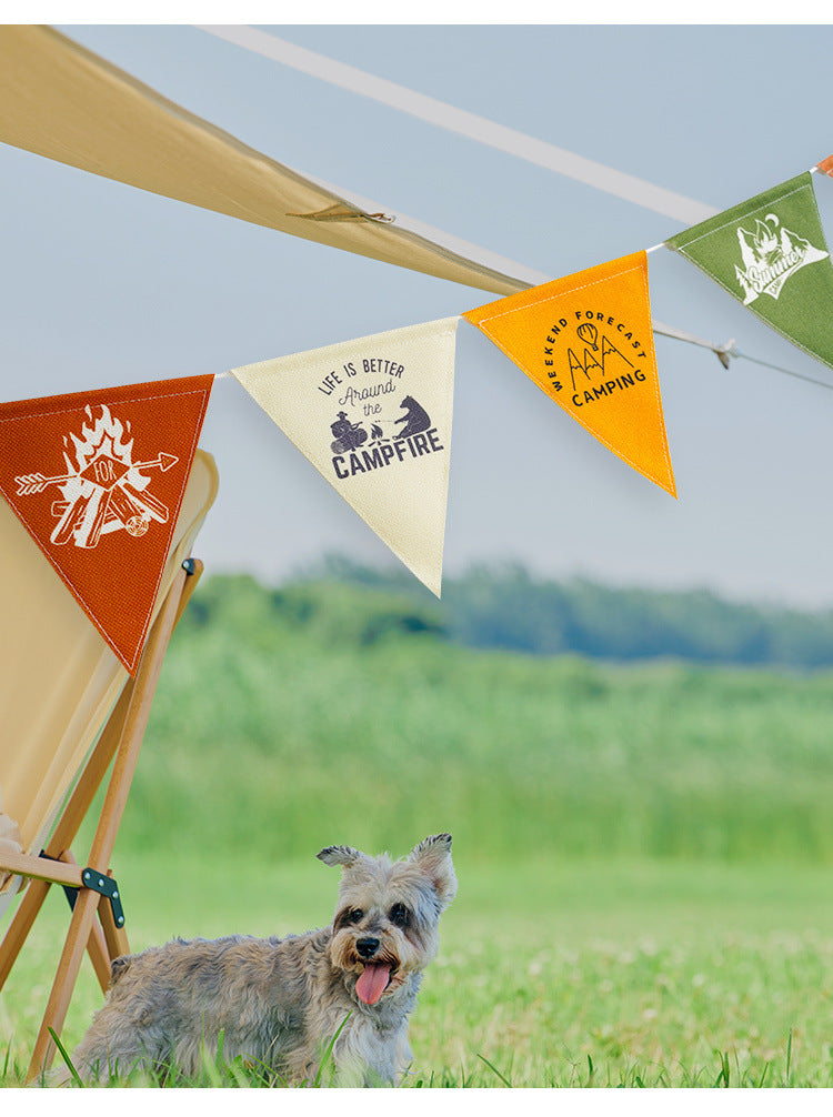 9.5' Custom Full Color Both Side Felt Pennant String