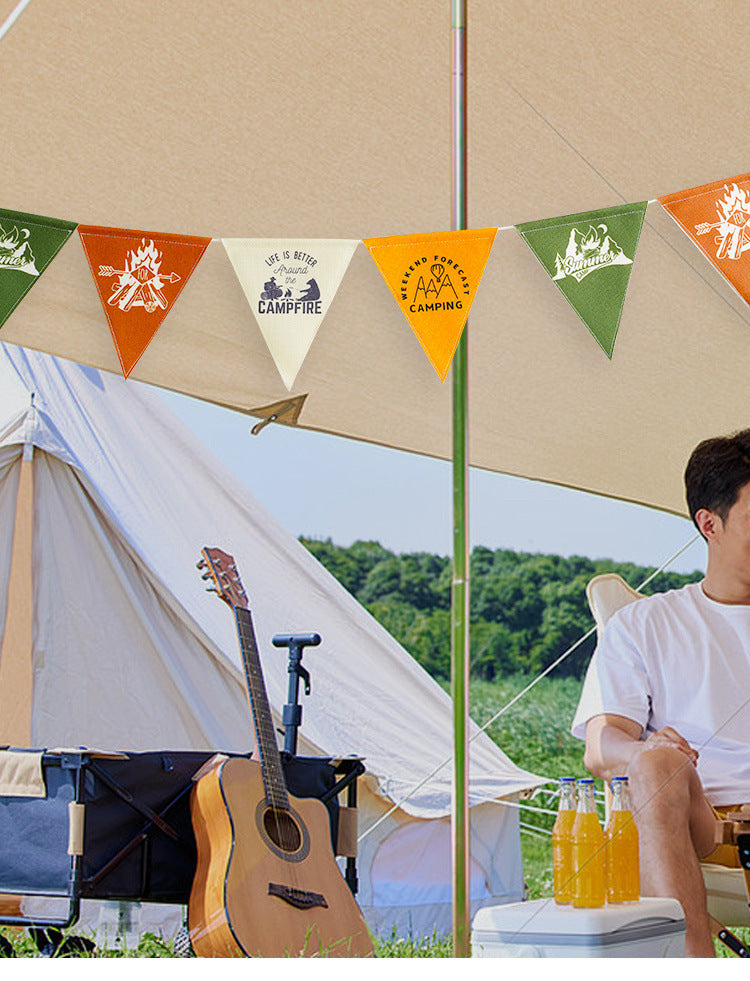 9.5' Custom Full Color Both Side Felt Pennant String
