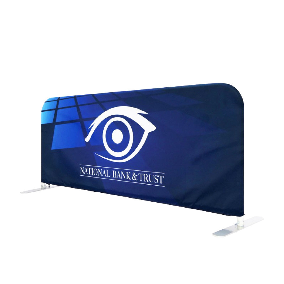 8' Custom Fence Cover Trade Show Crowd Control Barrier Cover