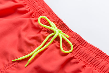 Men's Quick Dry Beach Shorts with Two Sides Pockets and Mesh Lining