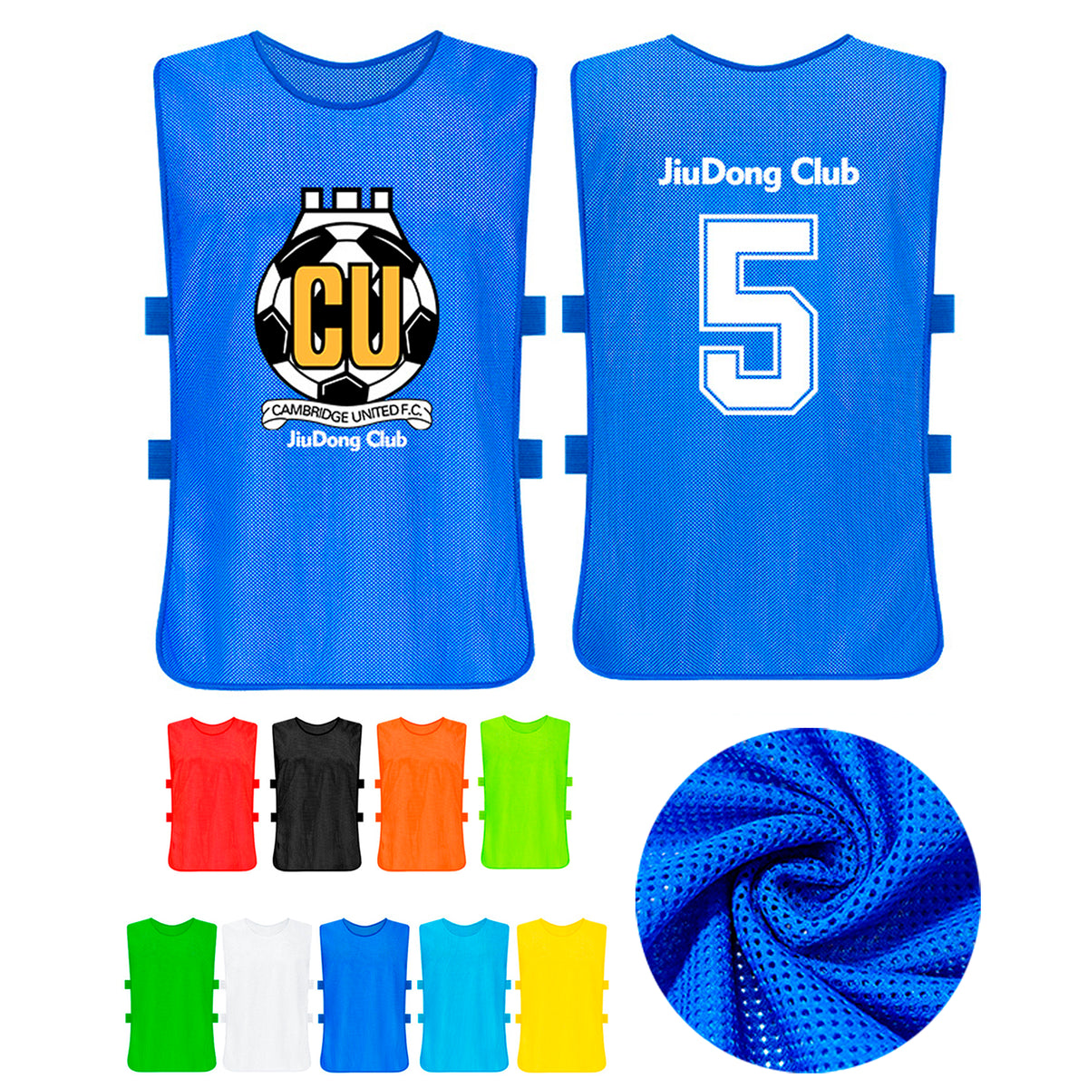 Mesh Team Practice Jersey Sports Vests Pennies for Adult-L