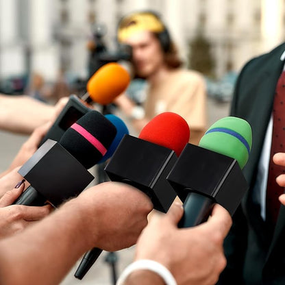 Portable Microphone With Flag