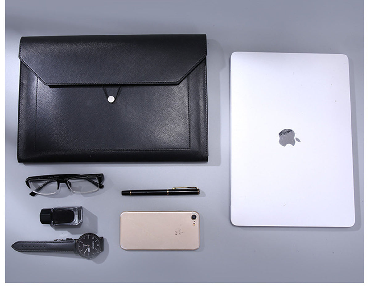 A4 PU Leather Envelope Document Holder File Bags