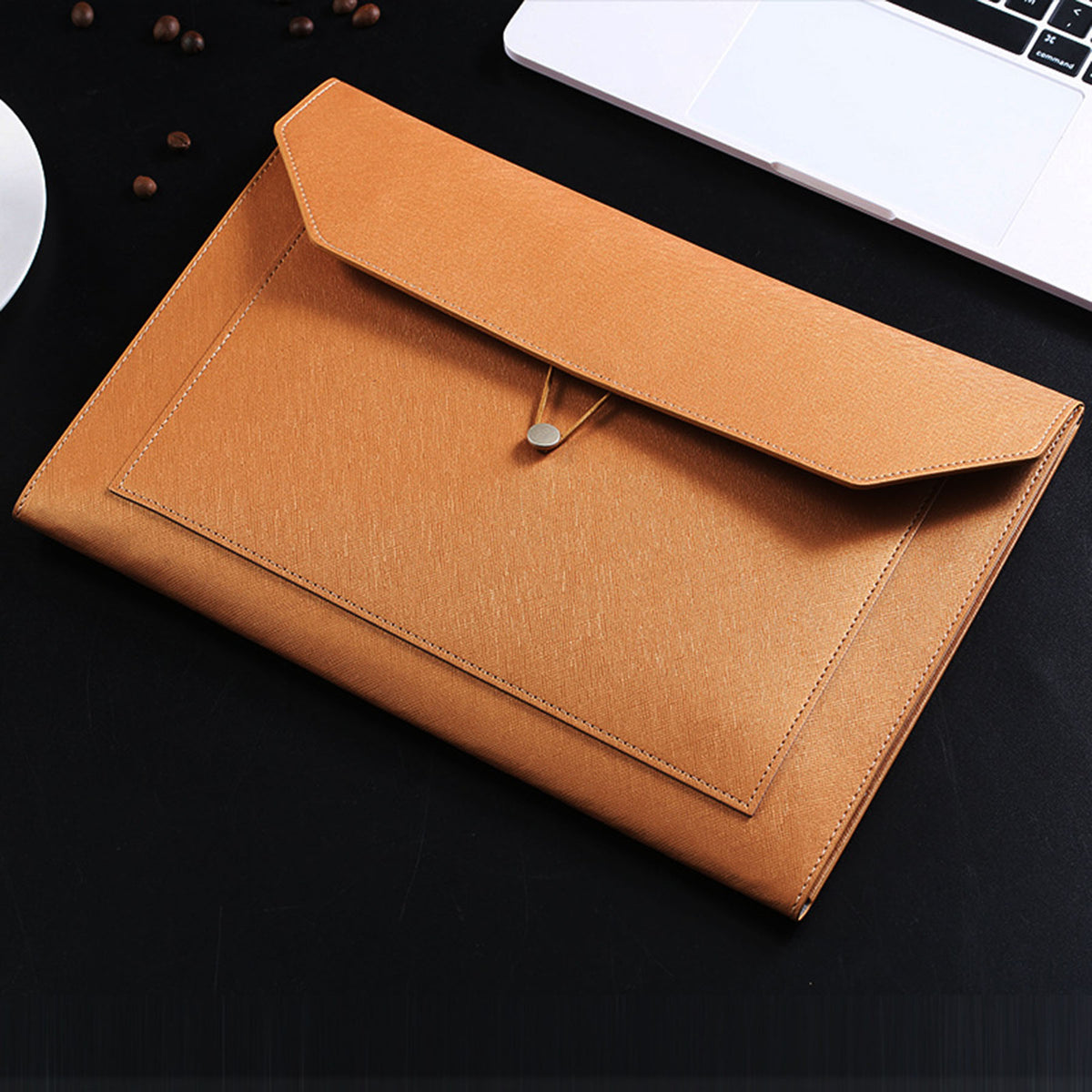 A4 PU Leather Envelope Document Holder File Bags
