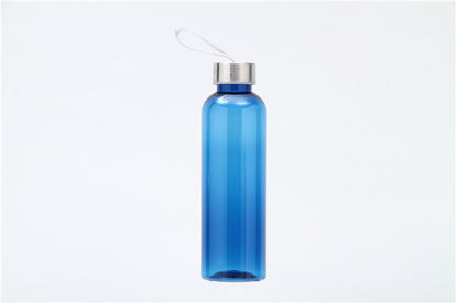 18 Oz. Clear Plastic Water Bottles With Carrying Strap