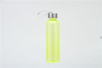 18 Oz. Clear Plastic Water Bottles With Carrying Strap