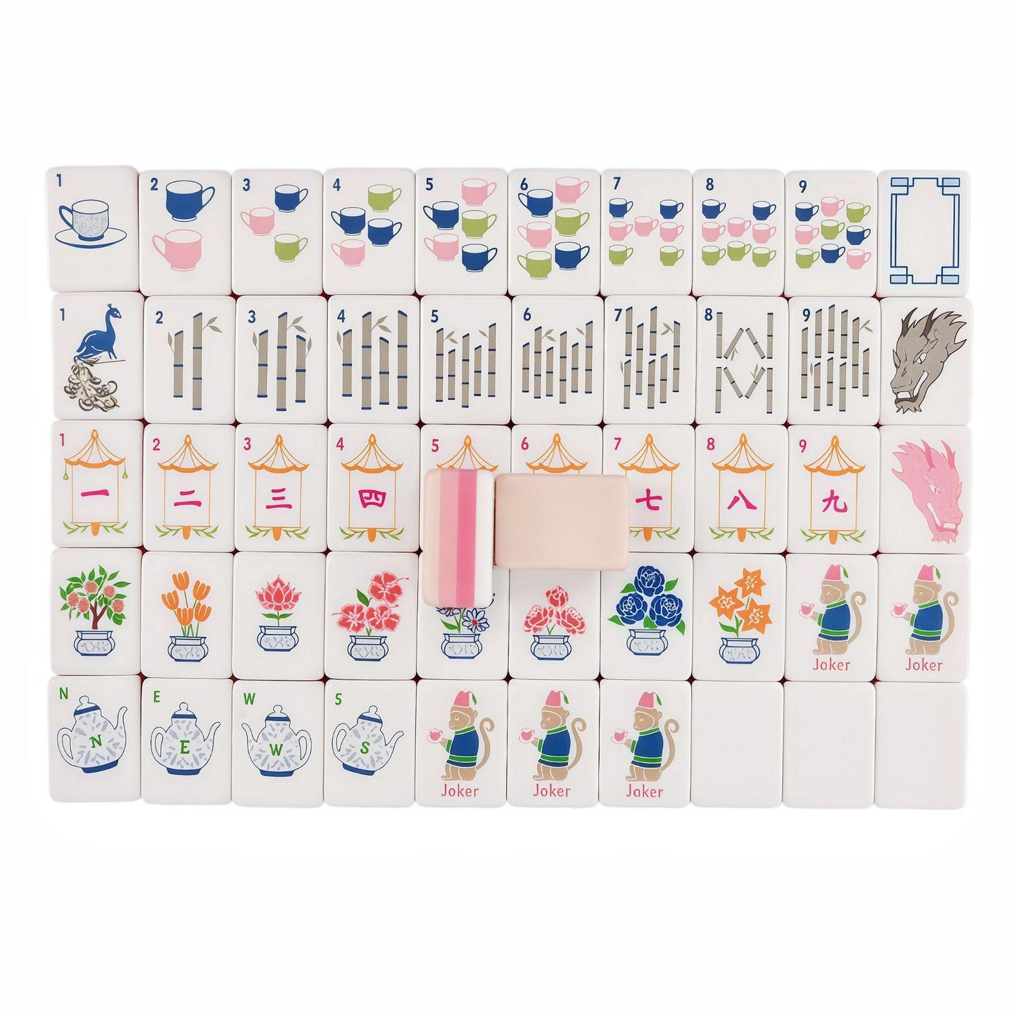 Mahjong Tile Set with 166 Premium Mahjong Tiles 30#