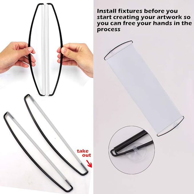 27" x 6.7" Custom Full Color Roll Out Banner Handheld Scroll Banner
