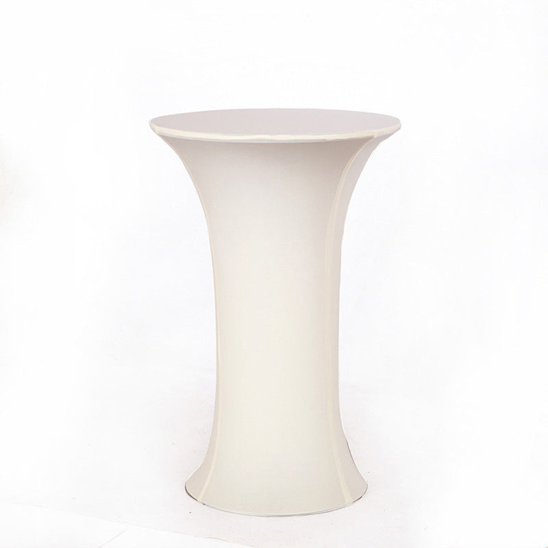 30 x 43" Spandex Cocktail Table Cover, Custom Printed Table Cover With Round Plate