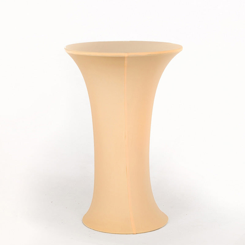30 x 43" Spandex Cocktail Table Cover, Custom Printed Table Cover With Round Plate