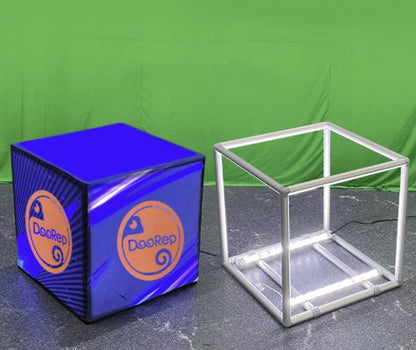 Full Customized Large Light Cube - 360° Full View Magic Cube Led For Commercial Advertising