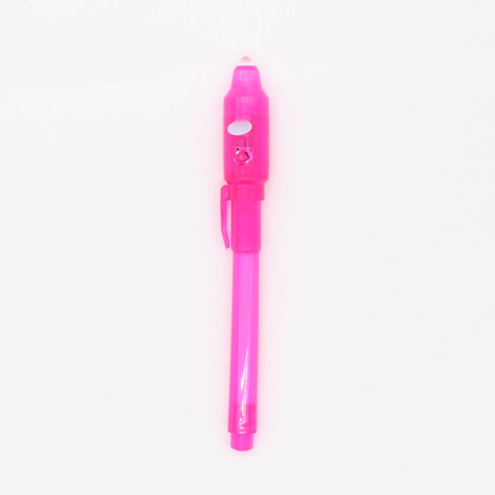 Light Invisible Ink Pen W/ UV Led Light