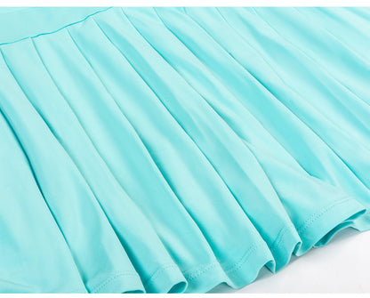 Women's Pleated High Waisted Tennis Golf Skort w/Pockets