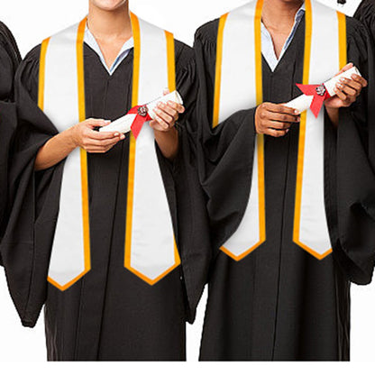 72"L Custom Graduation Stole Unisex Adult Graduation Shawl