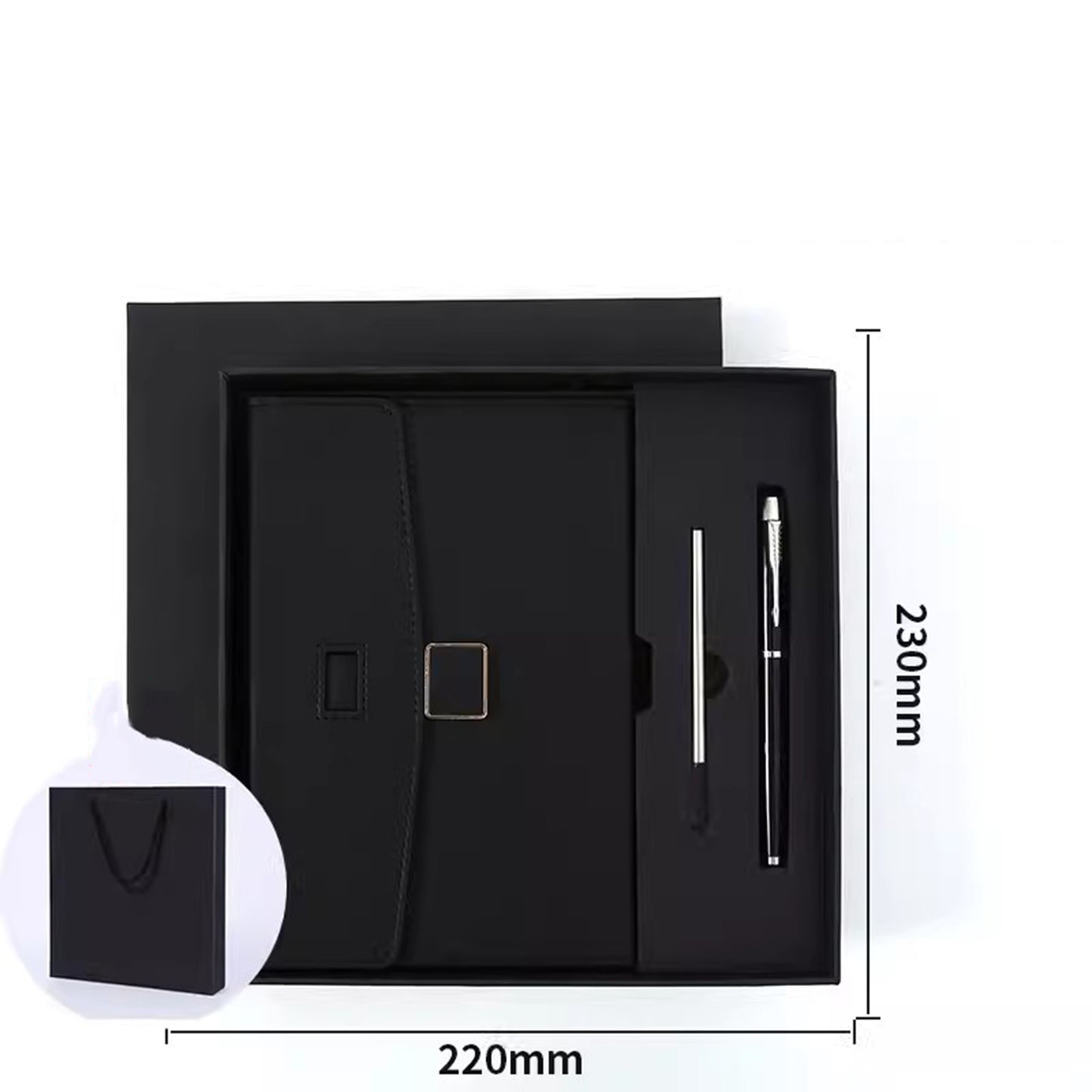 Business Notepad A5 Notebook Imitation Leather PU Office Diary Signature Pen Set Gift Box