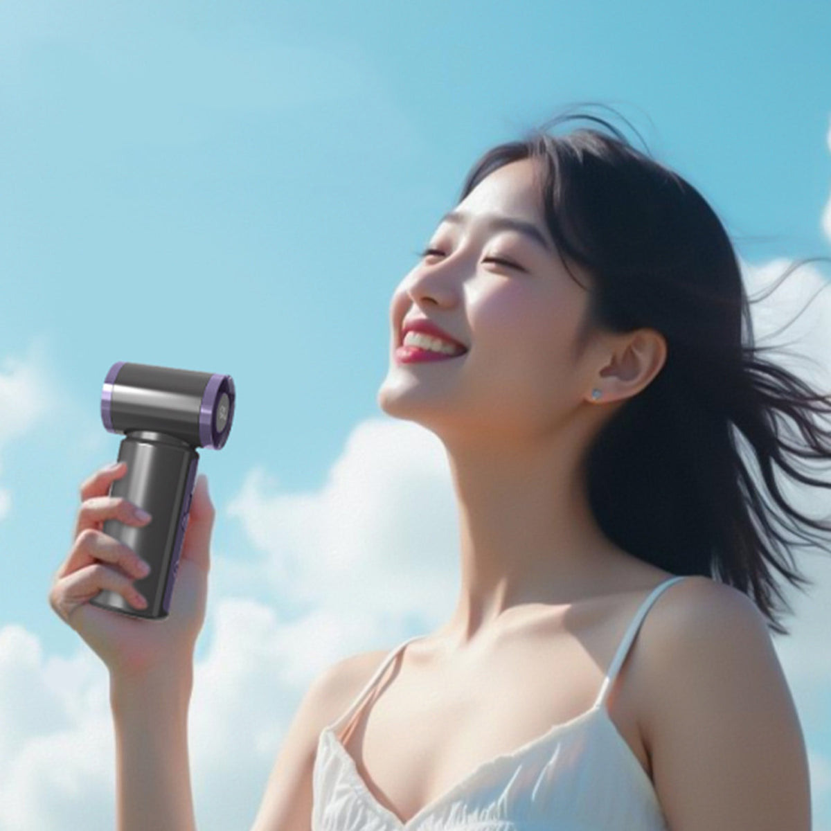 3000mAh High Speed Handheld Fan Portable High Power Turbo Fan