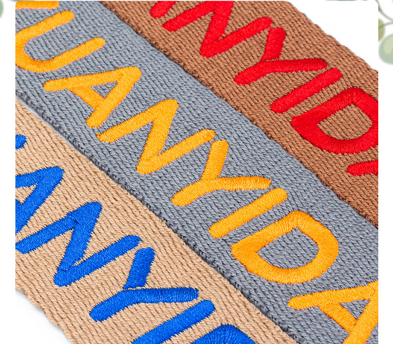 Premium Personalized Twill Cotton Luggage Strap Travel ID Tag Bag Claim Tag Airline Bag Tag