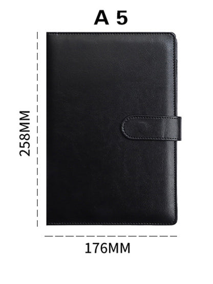 Faux Leather Portfolio Folder Binder A5 Letter Size Notepad
